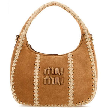 Miu Miu Suede & Crochet Wander Bag 155622486 [P]