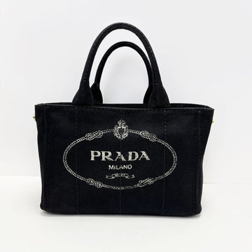 Prada Black Canvas Kanapa Tote Bag 4VPRB19326 126814387 [P]