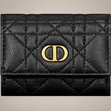 DIOR Caro Veronia Geldbörse Schwarz 135139753 [P]
