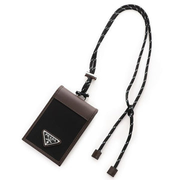 PRADA 26SS スピードロック リナイロン & レザー カードホルダー 154751866 [P]