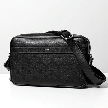 CELINE ミディアムメッセンジャーバッグ カーフスキン トリオンフエンボス加工 (117003FS3 38SI) 130372349 [P]