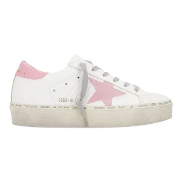 Golden Goose Highstar Sneakers White Leather Suede Pink Star stamp: GWF00118 F004723 11202 75892227 [P]