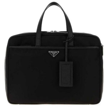 Prada Nylon and Saffiano Leather Briefcase 159268727 [P]