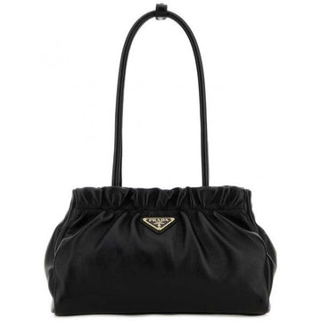 Prada 26SS Ruched Napa Leather Shoulder Bag 159268822 [P]