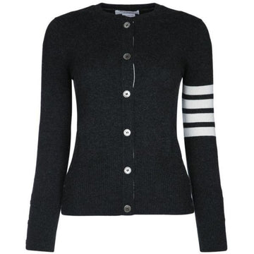 THOM BROWNE Rundkragen-Kaschmir-Cardigan mit 4-Streifen (FKC002A 00011 025) 149211179 [P]