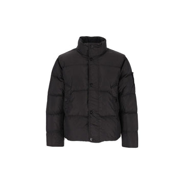 Stone Island Wappen Garment Dyed Crinkle-Layered Padding Jacket Black 159272335 [P]