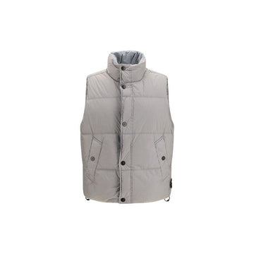 Stone Island Garment Dyed Crinkle Nylon Vest Gray 159272337 [P]