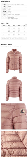 Moncler LANS Logo Patch Lightweight Padded Jacket Light Pink 1A101 00 53048 51B 159272356 [P]