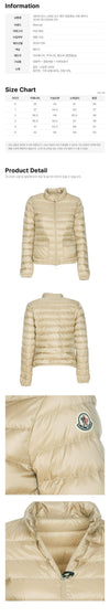 Moncler LANS Logo Patch Lightweight Padded Jacket Beige 1A101 00 53048 201 159272359 [P]
