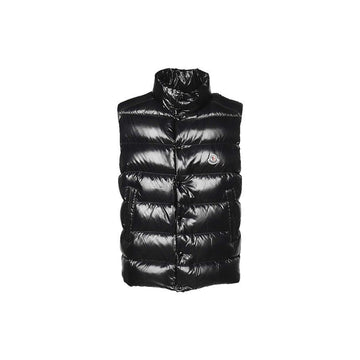 Moncler TIBB Logo Patch Glossy Padded Vest Black 1A000 96 68950 999 159272375 [P]