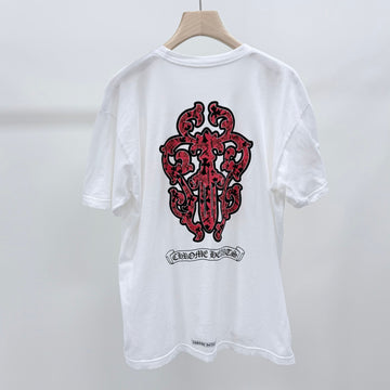 CHROME HEARTS Bandenlogo T-Shirt in Weiß A+ Größe XL 159274497 [P]