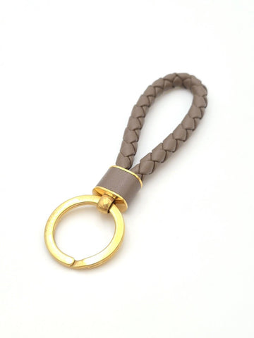 Bottega Veneta Intrecciato Key Ring Brown S 159275237 [P]