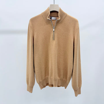 Brunello Cucinelli Cashmere Half Zip Knit 46 159275619 [P]