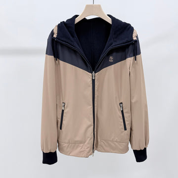BRUNELLO CUCINELLI リバーシブルフードジャケット 48 159275641 [P]