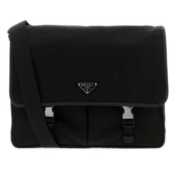 PRADA リナイロンおよびサフィアーノレザーショルダーバッグ 159278329 [P]