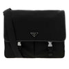 PRADA 26ナイロンおよびサフィアーノレザーショルダーバッグ 159278329 [P]