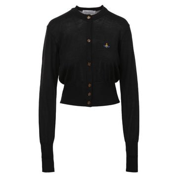 VIVIENNE WESTWOOD ウールシルククロップカーディガン 154656717 [P]