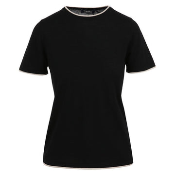 MAXMARA EGIDIO Wollstrick Kurzarm-T-Shirt 009 2519361121600 144838907 [P]