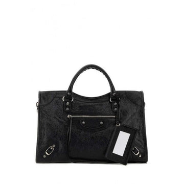 Balenciaga Le City Bag Medium Shiny Silver Accents 865760 2ACLR 1000 159289846 [P]