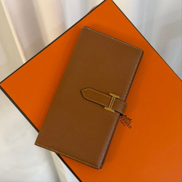 HERMES Beige Geldbörse B-Gravur 159289861 [P]