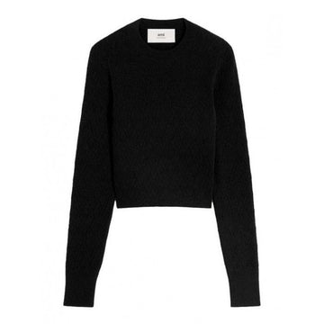 AMI Pointelle Crew Neck Sweater 159290203 [P]