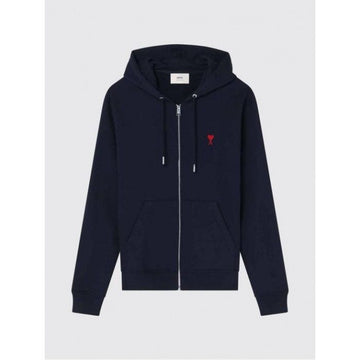 AMI Heart Logo Cotton Hooded Zip-Up 159290212 [P]