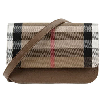 Burberry 25SS Madison Check Flap Crossbody Bag Brown 8084492 124399557 [P]
