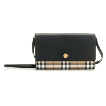 Burberry 24FW Hannah Check Crossbody Bag Archive Beige Black 8058001 124399502 [P]