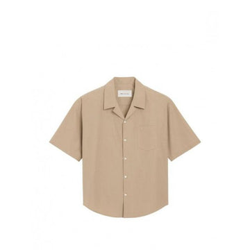 AMI Cotton Short Sleeve Camp Collar Boxy Shirt 159290337 [P]