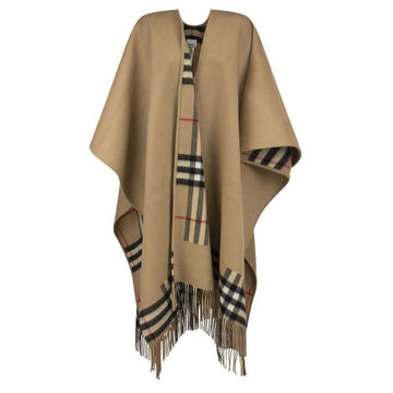 BURBERRY リバーシブル チェック ケープ アーカイブベージュ 8037498 124399449 [P]
