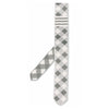 THOM BROWNE Karo diagonal Krawatte hellgrau MNL044K Y4003 055 123042478 [P]