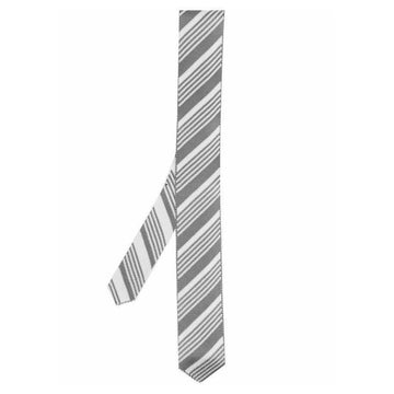 THOM BROWNE ジャカードシルクニットタイライトグレー MNL043K Y4003 055 123042468 [P]