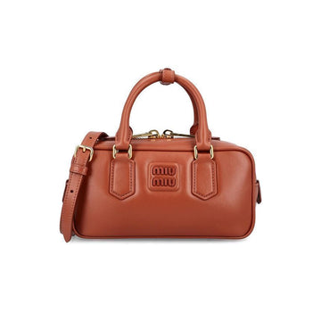 Miu Miu 26SS Logo Arcady Crosto Tote Bag Rust 5BB142 ACR3 F0033 150726908 [P]
