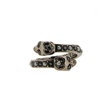 ALEXANDER MCQUEEN Um die Taille gewickelter Totenkopf Ring 553657 J160Y 1328 159290510 [P]