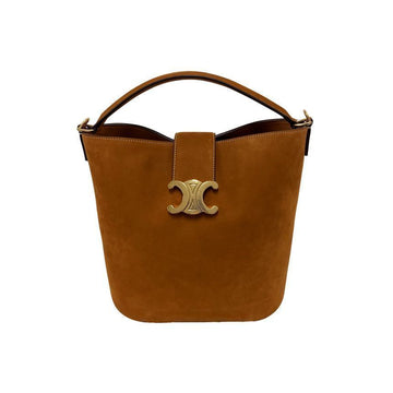CELINE Triope Medium Louise Bucket Bag Kamel 116613 GR5 02CM 150635417 [P]