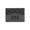 Gucci Cutout Interlocking Card Holder Black Grey 158752137 [P]