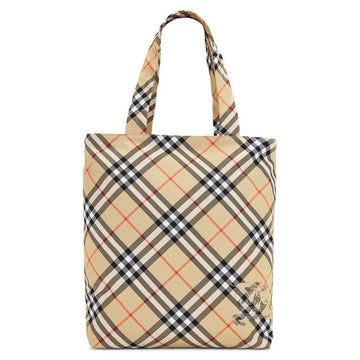 Burberry 24FW Checked Classic Tote Bag Sand 8097716 118709592 [P]