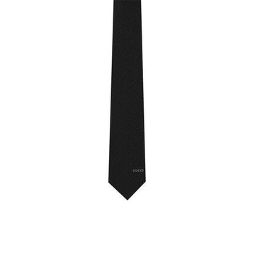 GUCCI 26SS GG ホースビット ジャカード シルク ネクタイ ブラック 853356 4E648 1000 158752101 [P]