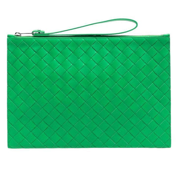 Bottega Veneta Intrecciato Leather Clutch Bag Neon Green stamp: 684509 VCPQ3 3724 103404976 [P]