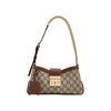 GUCCI 26SS GG スプリーム パドロック スモール ショルダーバッグ ブラウン 811705 KHNKG 8534 158752068 [P]