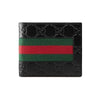 GUCCI ウェブ レザー 二つ折り財布 ブラック 408827 CWCLN 1060 158752070 [P]