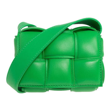 Bottega Veneta Intrecciato Mini Cassette Bag Neon Green 716648 VCQR1 3724 78683351 [P]