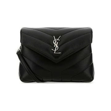 Saint Laurent 25FW Silver Monogram Lulu Mini Toy Bag Black 678401 DV706 1000 150552862 [P]