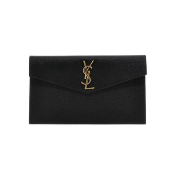 Saint Laurent 25FW Gold Monogram Envelope Clutch Bag Black 565739 1GF0J 1000 150552846 [P]
