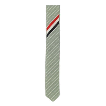 Thom Browne Chalk Stripe Jacquard Knit Tie Green MNL049K Y1014 350 74953590 [P]