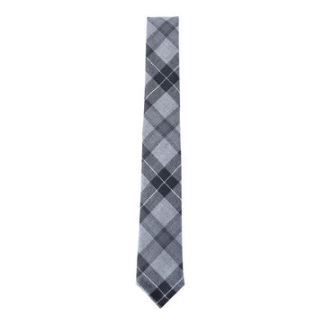 Thom Browne 24SS TB Tartan Jacquard Wool Tie Mad Grey MNL001A 08155 035 74953554 [P]