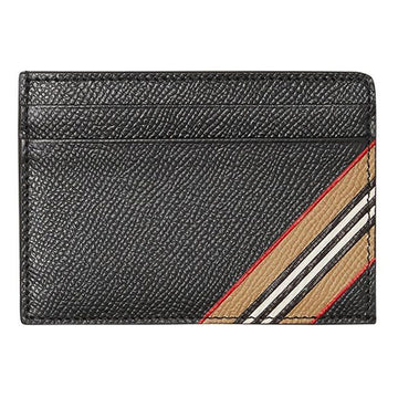 BURBERRY アイコニックストライプカードホルダー ブラック 8033074 72618917 [P]