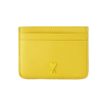 AMI Heart Logo Card Wallet Pastel Yellow 158346223 [P]