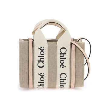 Chloe 26SS Woody Mini Tote Bag Cement Pink 6J5 150479020 [P]