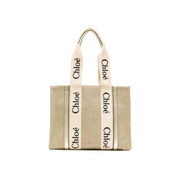 CHLOE ウディ ミディアム トートバッグ ライトゴールド 25FW CHC24US383N22 9DJ 150475961 [P]